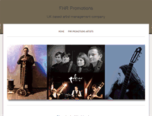 Tablet Screenshot of fhrpromotions.com
